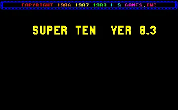 Super Ten V8.2 screen shot title